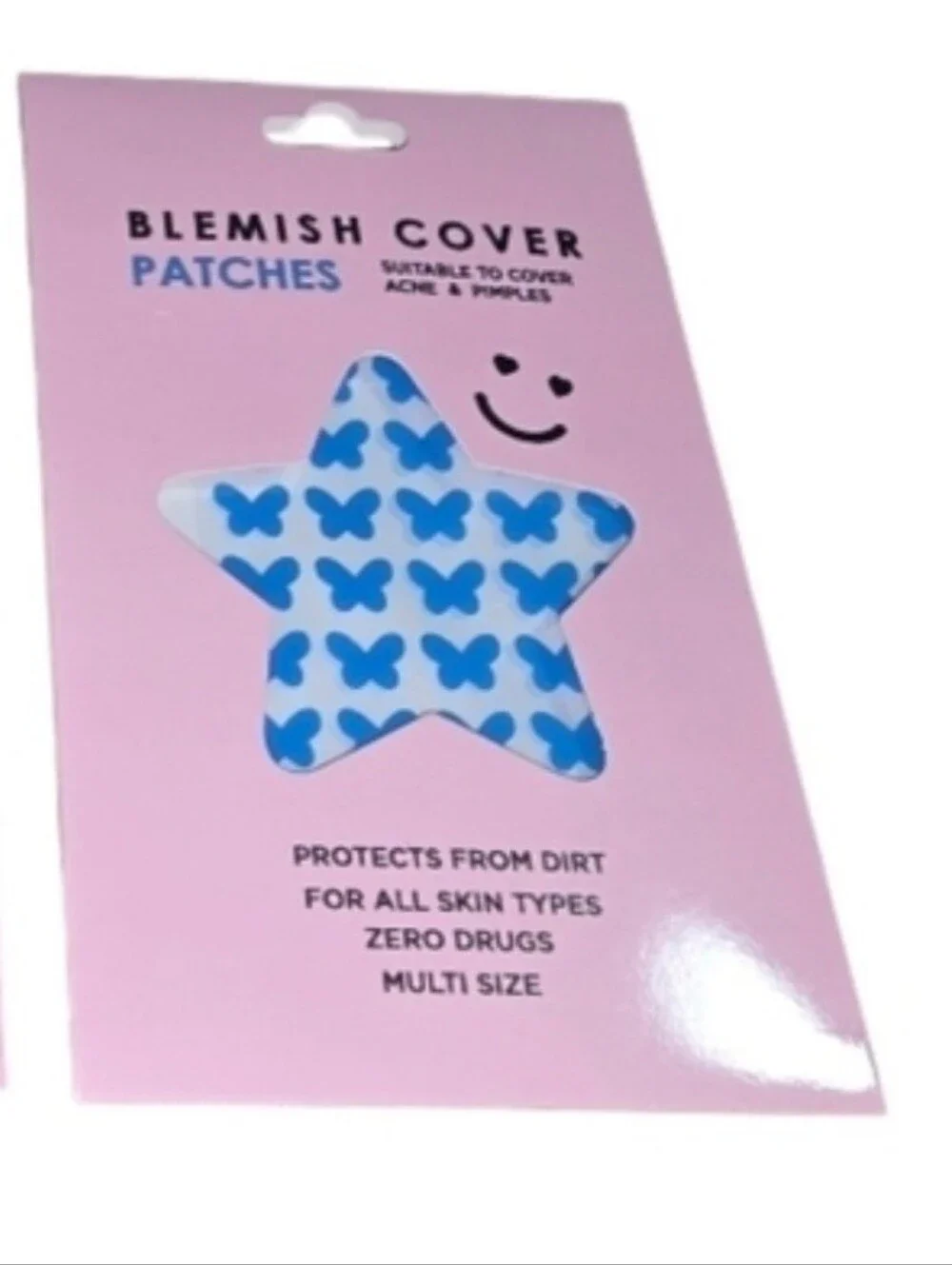 Blemish Cover Patches -  Star Design with Blue Butterflies